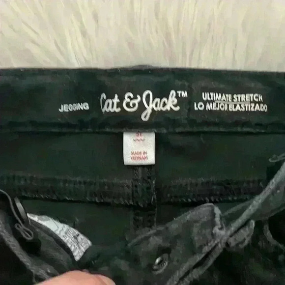 Cat  & Jack Black Skinny Jeggings Sz 5 - Picture 4 of 4